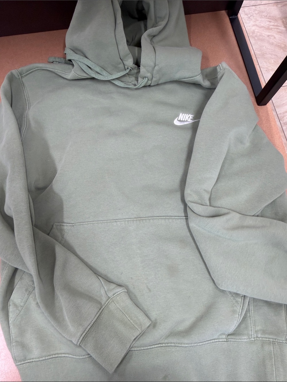 Nike Light Sage Green Hooded Sweatshirt